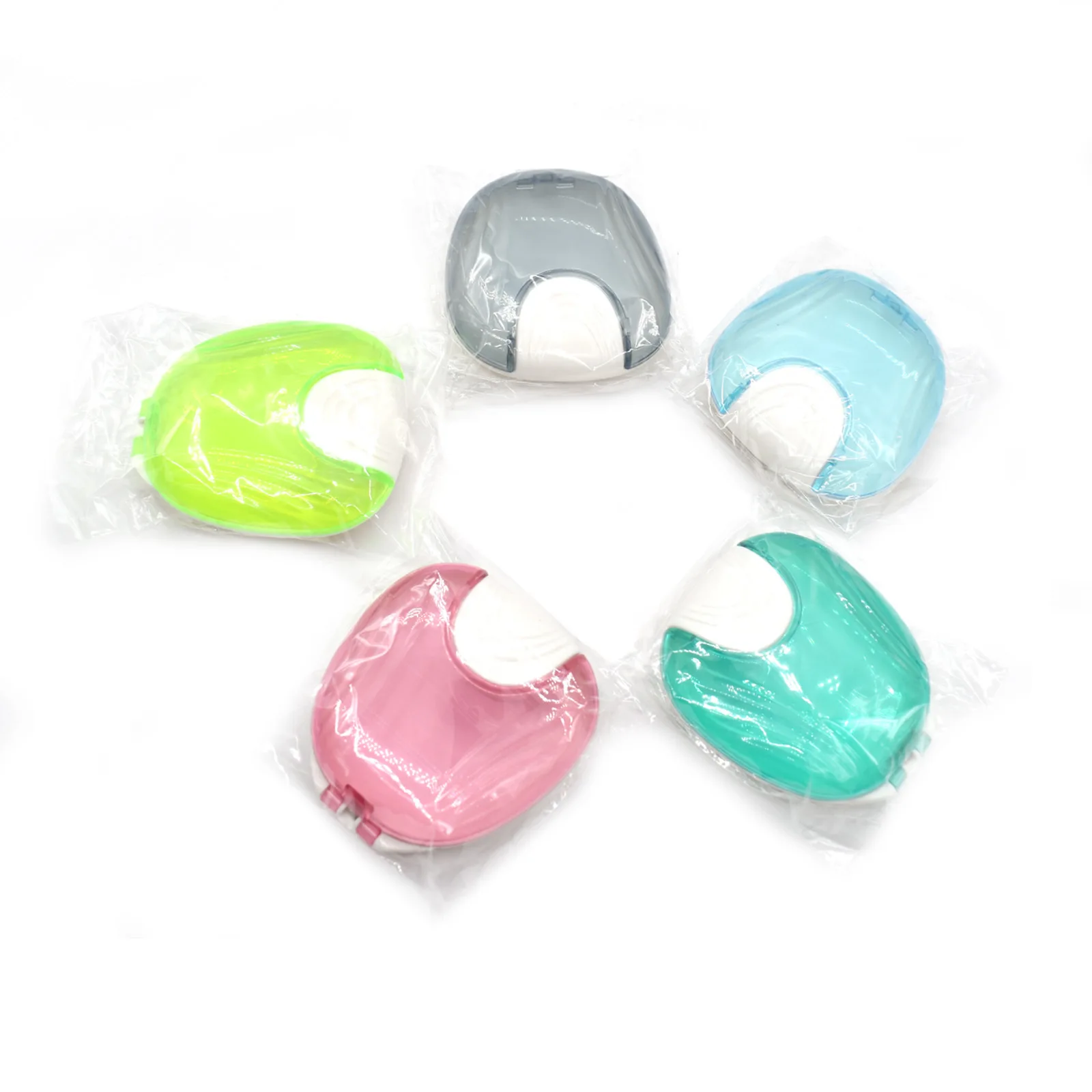 20Pcs Portable Storage Container Travel Orthodontic Dental Retainer Box False Teeth Invisible Braces Case Denture Storage Case