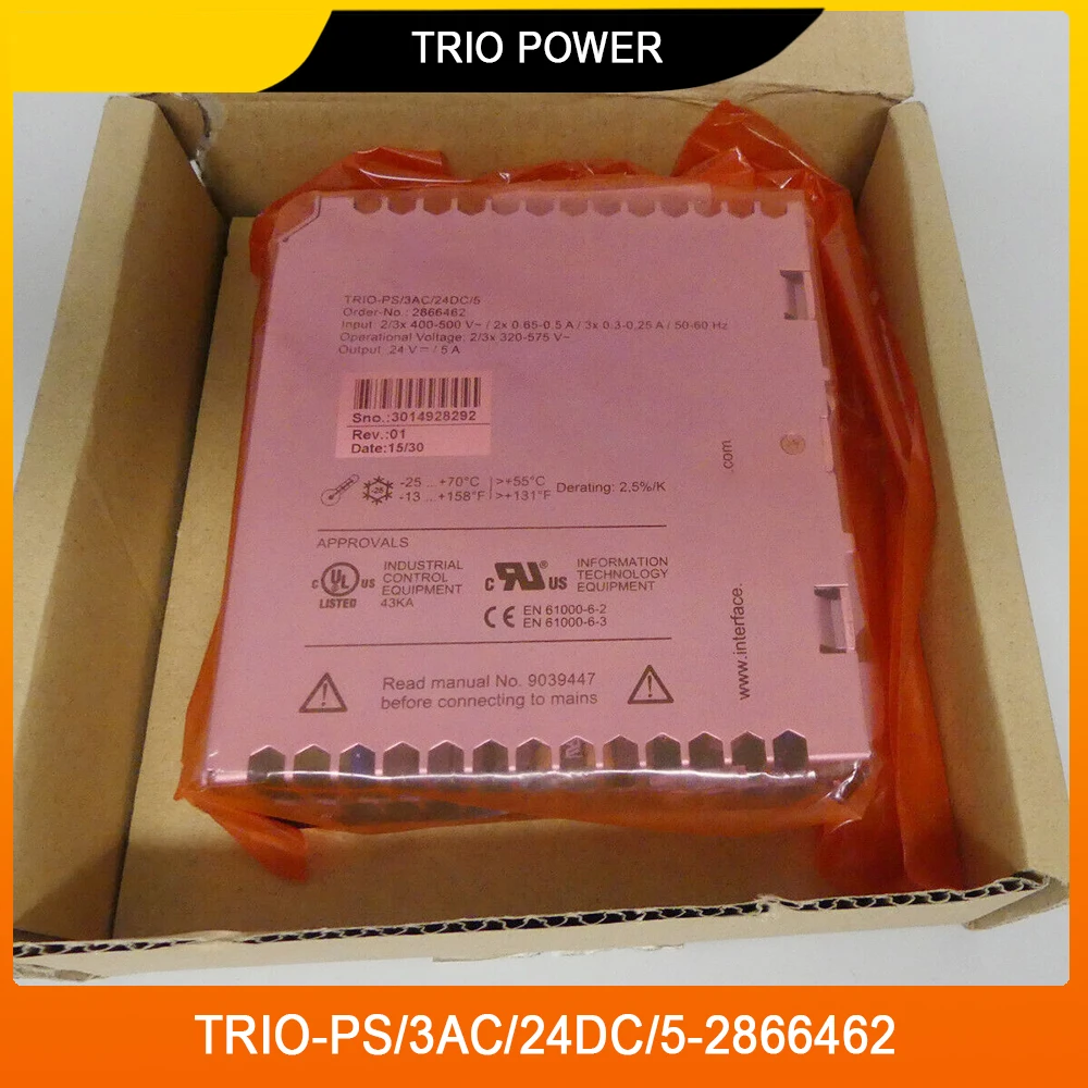 2866462 TRIO-PS/3AC/24DC/5-2866462 TRIO POWER Switching Power Supply High Quality Fast Ship