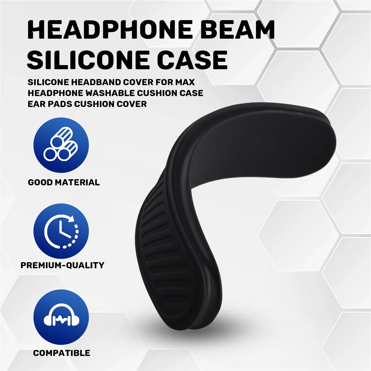 Y02ASilicone Headband Cover for AirPods Max Headphone Washable Cushion Case Ear Pads Cushion Cover