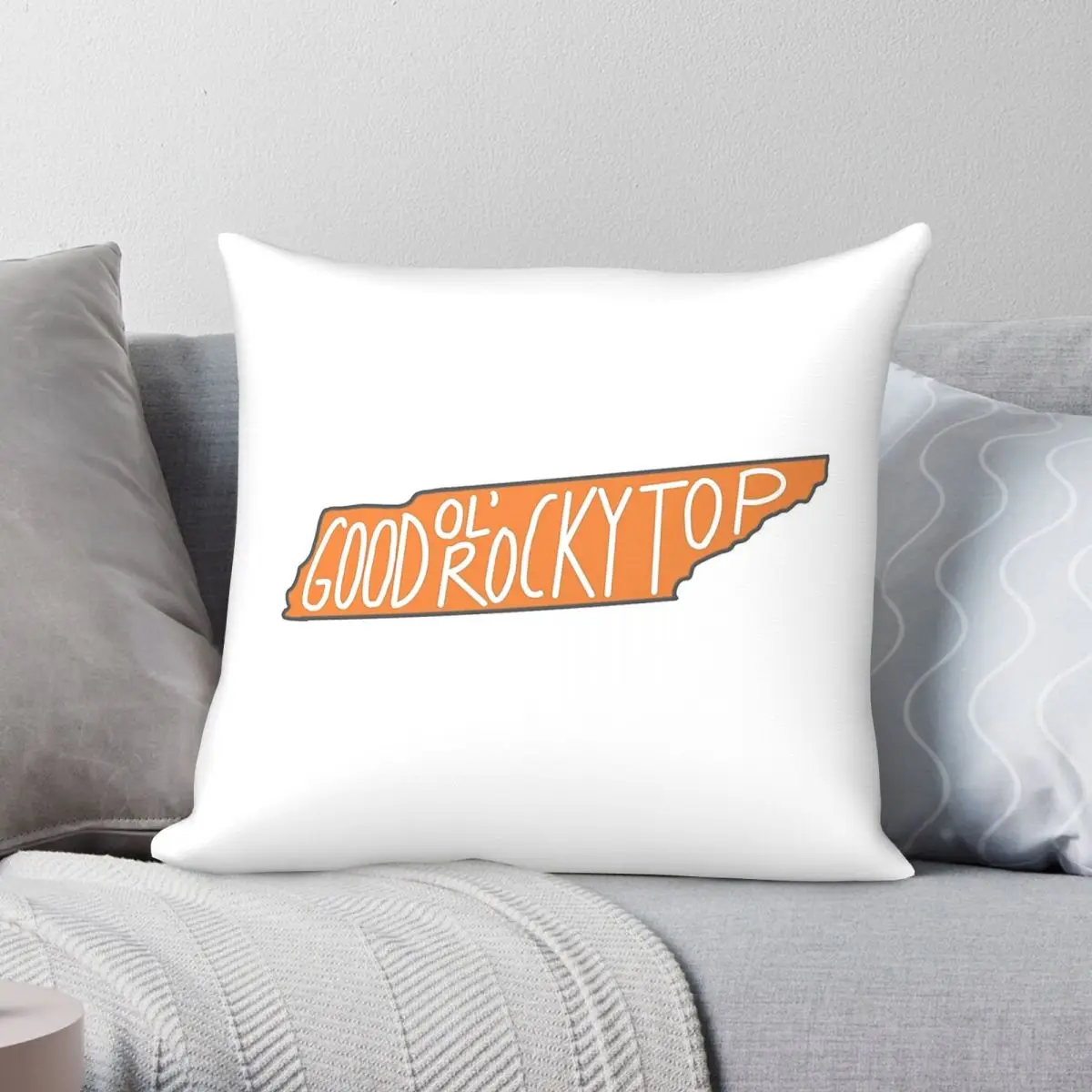 Rocky Top Tennessee Pillowcase Polyester Linen Velvet Printed Zip Decorative Throw Pillow Case Home Cushion Cover