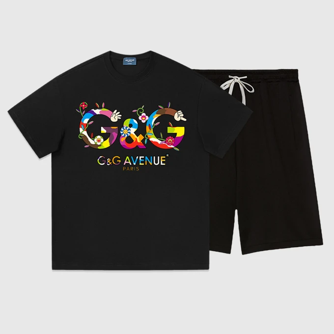 

Легкий роскошный модный бренд, новинка лета 2025, мужской спортивный костюм высокого качества, крутая и красивая одежда, повседневный комплект футболок с короткими рукавами