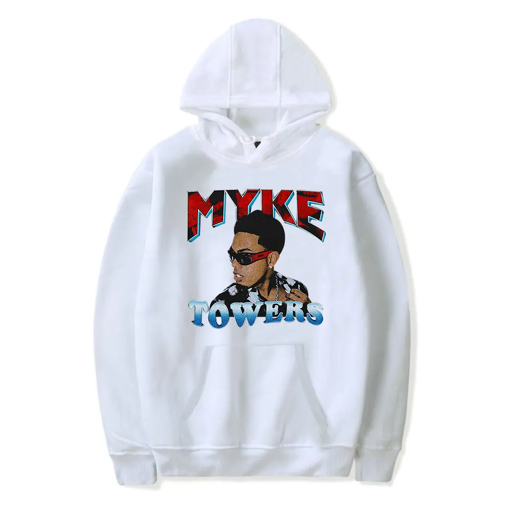 Myke Towers LALA Hoodies LA VIDA ES UNA Tour Merch Women Man Fashion Casual Long Sleeve Sweatshirts