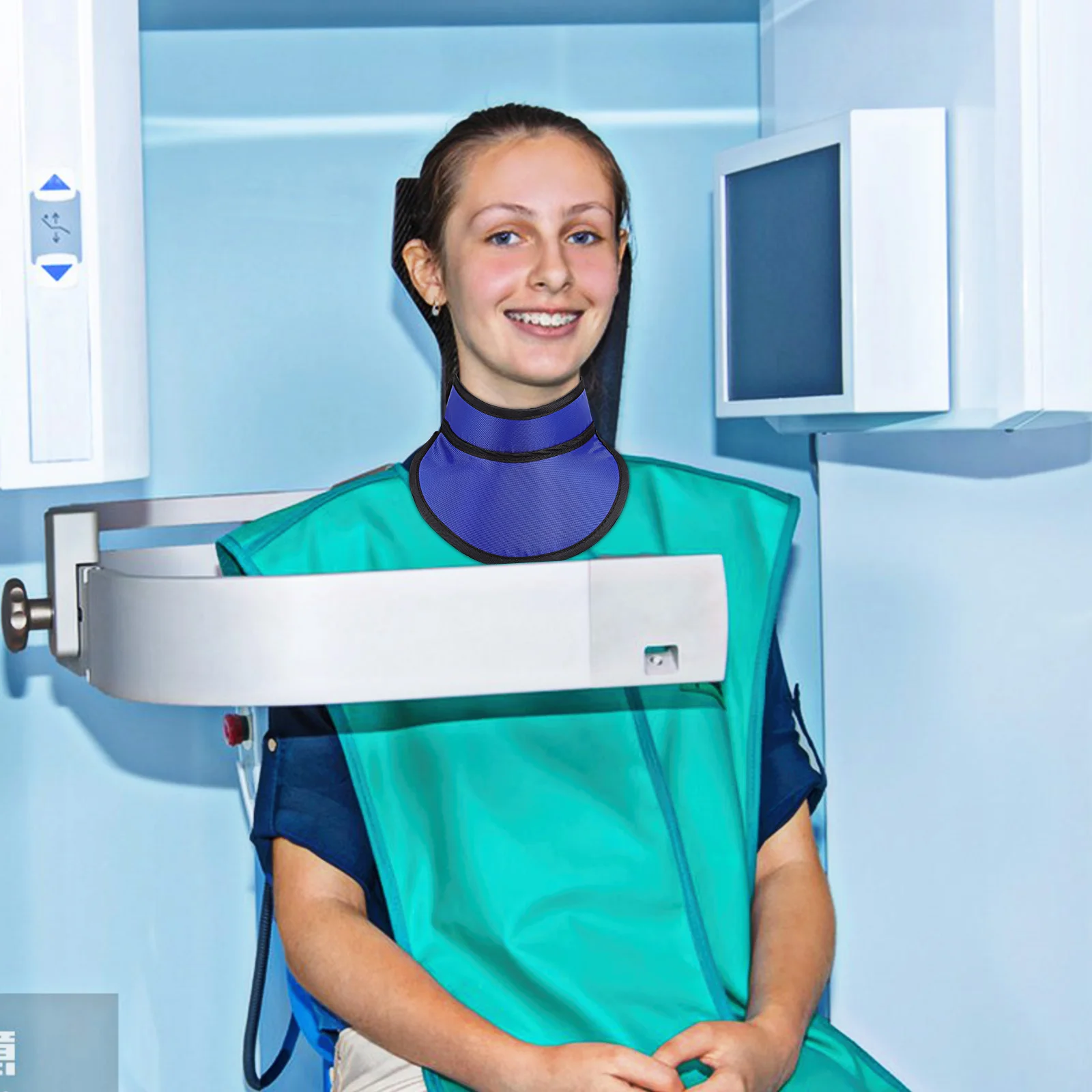 

Защитный воротник 0,35 мм Pb Защита от излучения свинца Легкий экран Антистатический Легкий