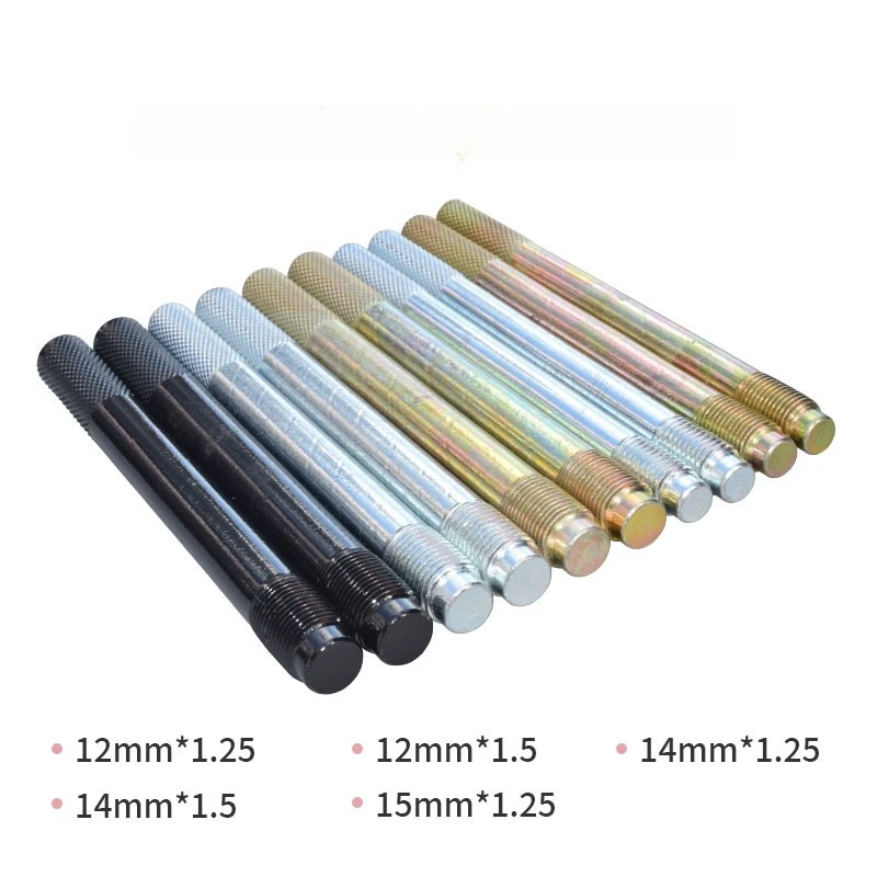 10 Pieces Wheel Alignment Pins M14x1.5/1.25, M12x1.5/1.25, M15x1.25 Easy to Use Automotive Alignment Bolts Wheel Guide Pins