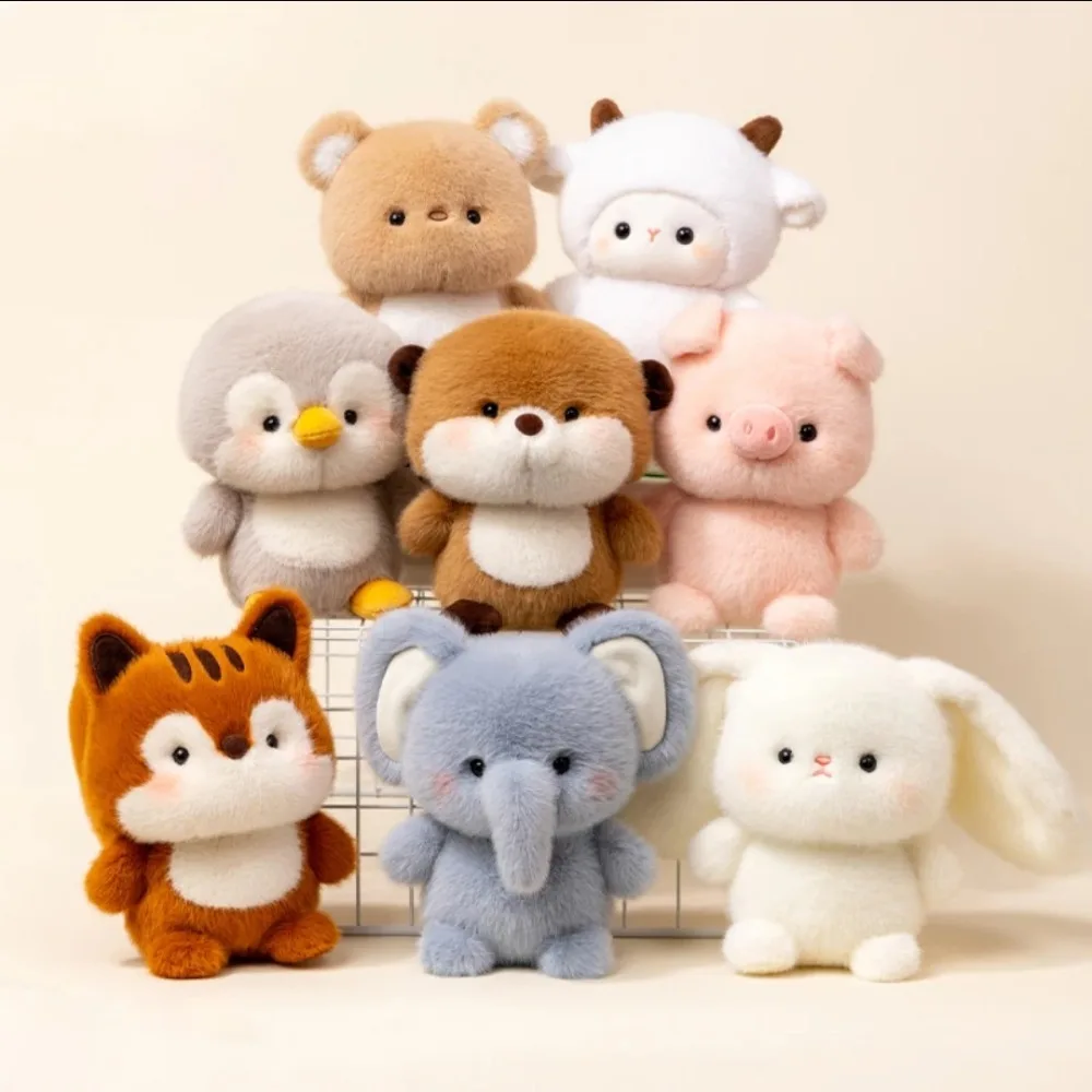 Comfort Plush Toys White Rabbit Little Bear Plush Toy Cute Pet Elephant Plush Doll Soft Cartoon Animal Squirrel Doll Boys Girls