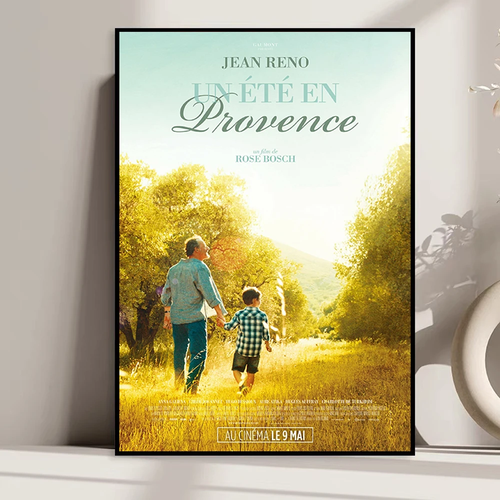 01 الفيلم الكلاسيكي الفرنسي 《Avis De Mistral》 اللوحة الشهيرة ديكو طباعة نسيج الحرير المشارك غرفة داخلية هدية