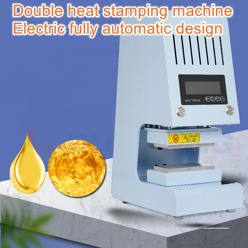 Automatic light and sound convenient home heat press machine CH2328 double-sided heat high-pressure stamping machine