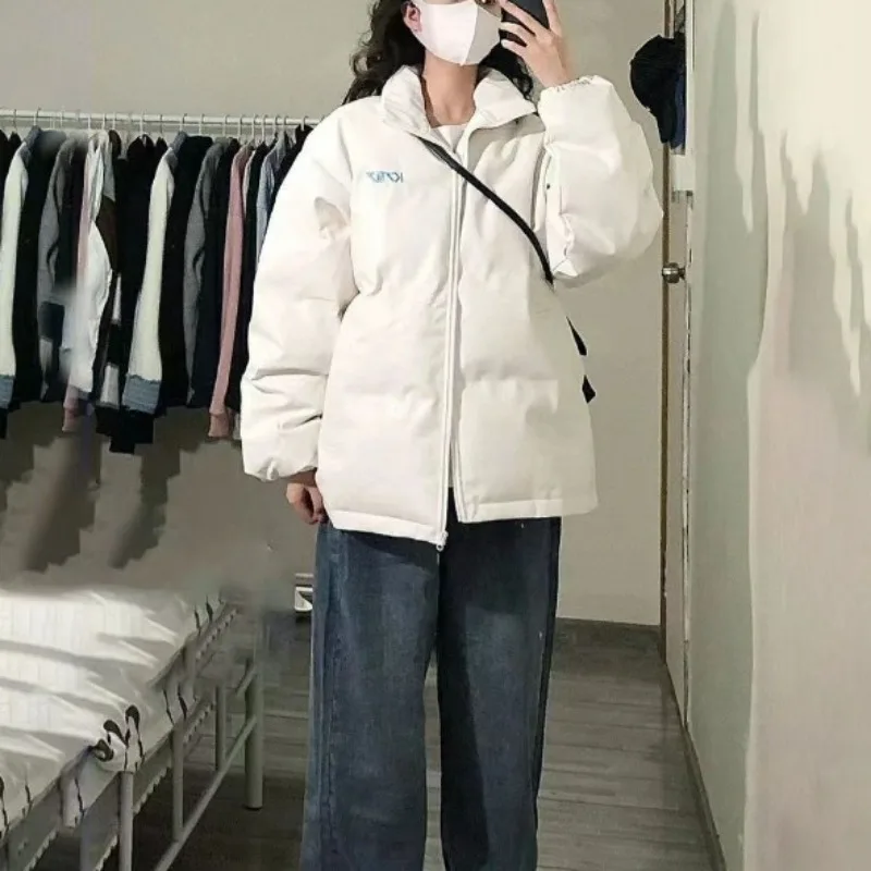 2023 New Women Down Cotton Coat Winter Bread Jacket Female Short Warm Parkas Thick Loose Outwear Versatile Simplicity Overcoat