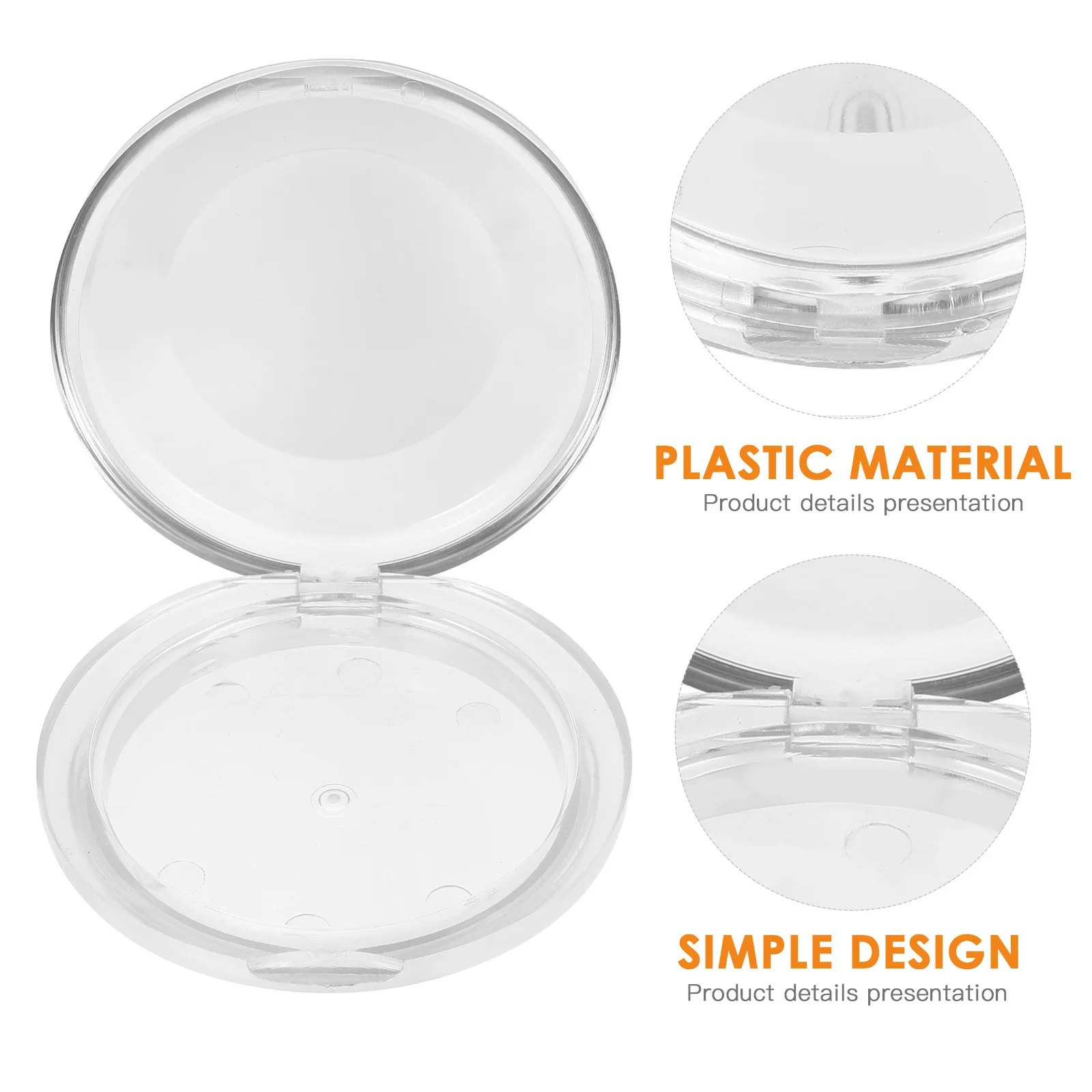 Caja de almacenamiento de pestañas de plástico duradero, organizador transparente portátil para pestañas postizas, caja de almacenamiento de pestañas para salón de belleza de viaje, 5 uds.