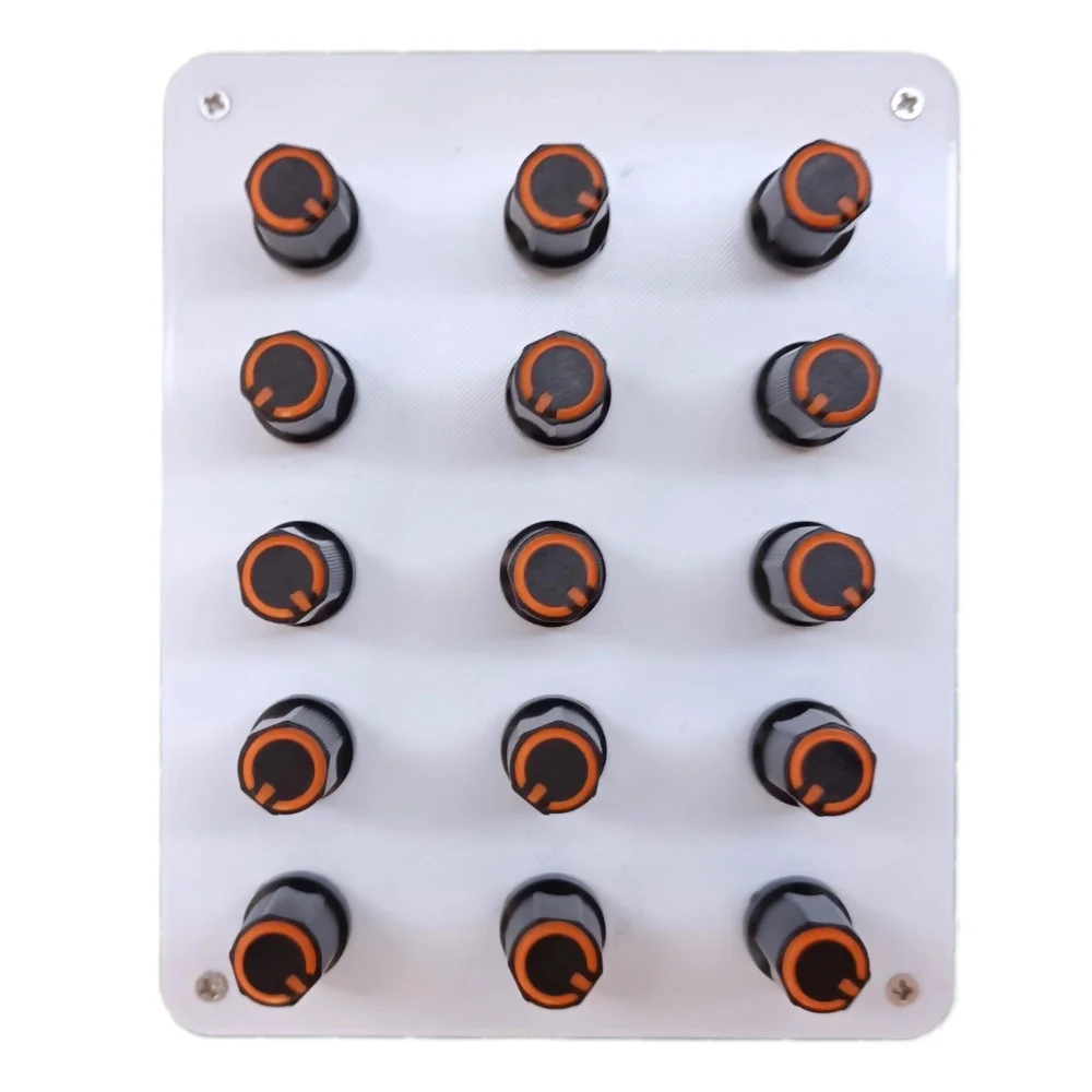 15-Knob MIDI CC Controller with Customizable Mapping - Compatible with Cubase, Logic, FL Studio, Studio One, Sonar