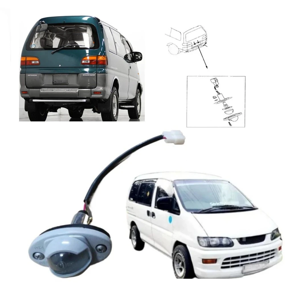1 pcs Space Gear Tailgate License Plate Light  for L400 Delica License Lamp for L400 Rear Lincense Lights for Delica PA PD