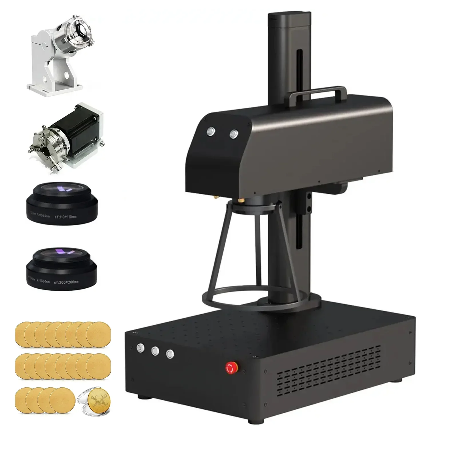 Laser Engraving Machine with Pro Protective Cover for 1064nm Fiber Laser Marking Machine Metal Jewerly Engraver