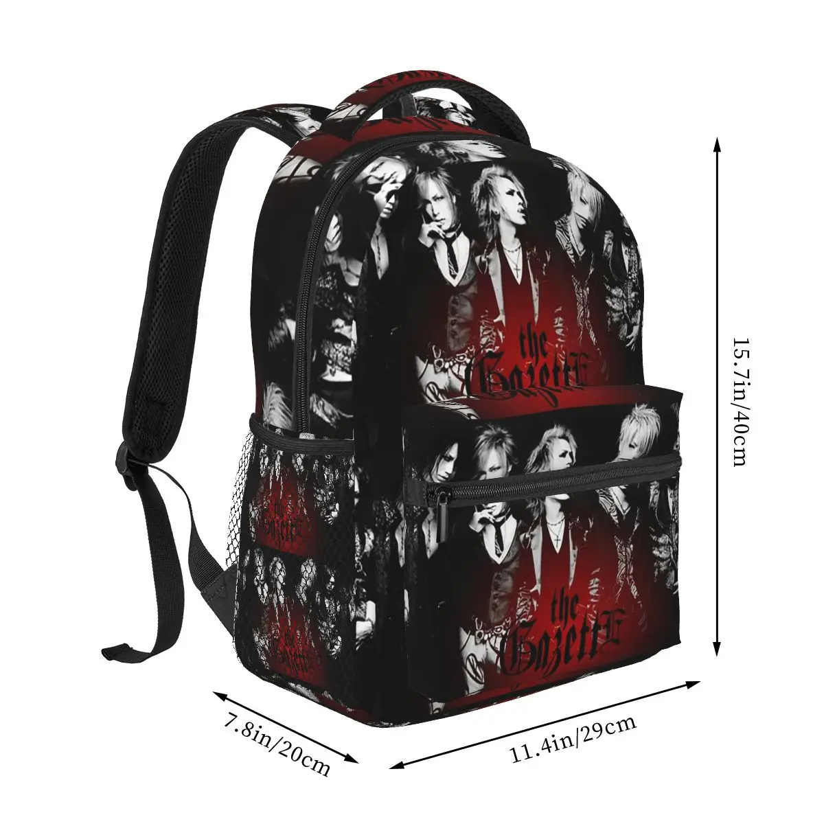 Japan Rock The Gazette Band Backpacks Boys Girls Bookbag Students School Bags Travel Rucksack Shoulder Bag Large Capacity