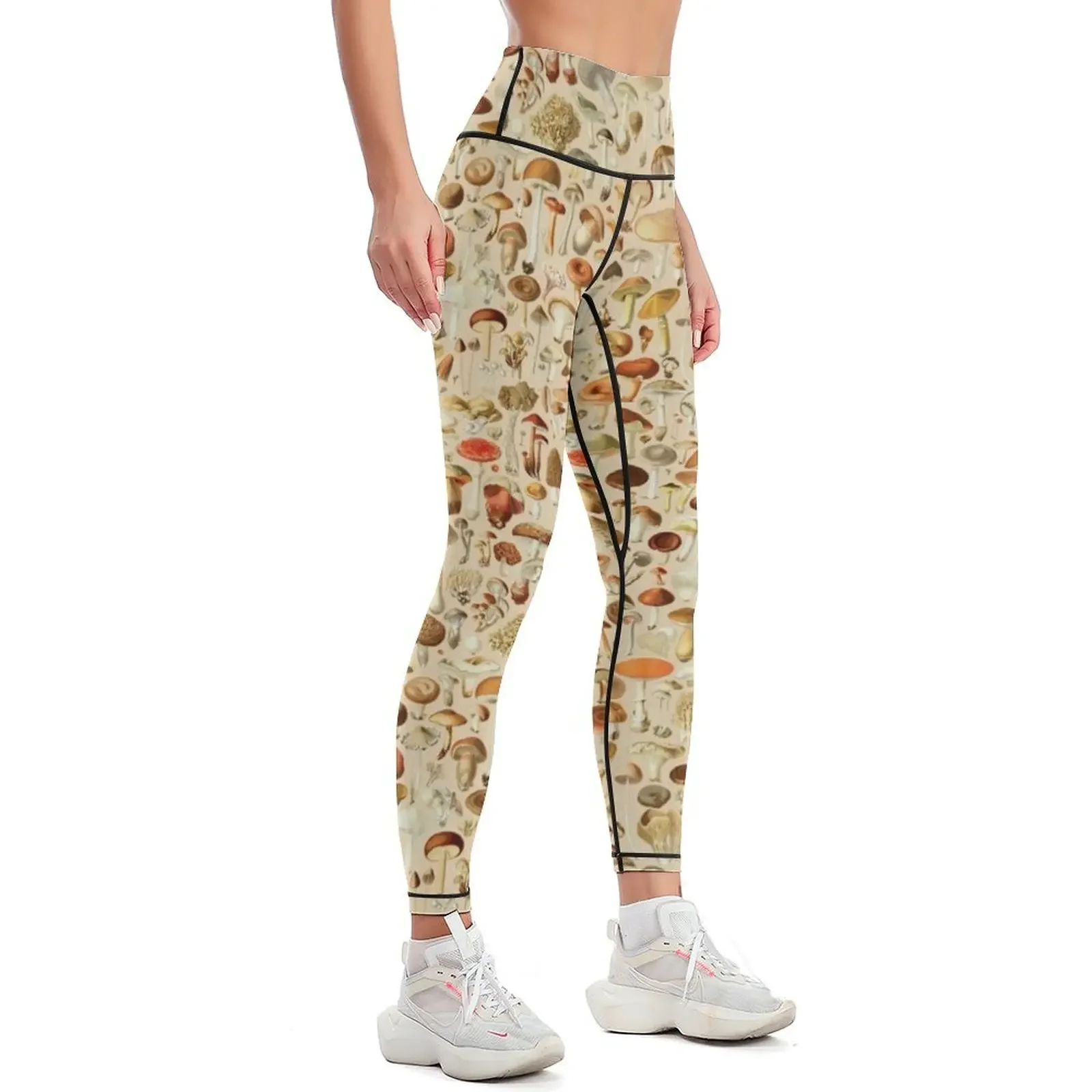 Vintage Mushroom Designs Collection Leggings Training pants sportswear for gym sport pants Womens Leggings