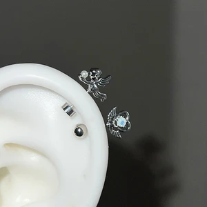 أظافر ستانلس ستيل للنساء، أجنحة حب، عصا خرافي، لون فضي، 316 لتر، 1 قطعة أفضل 10 مبيعات للبالغين Fairy Wing - رقم 1