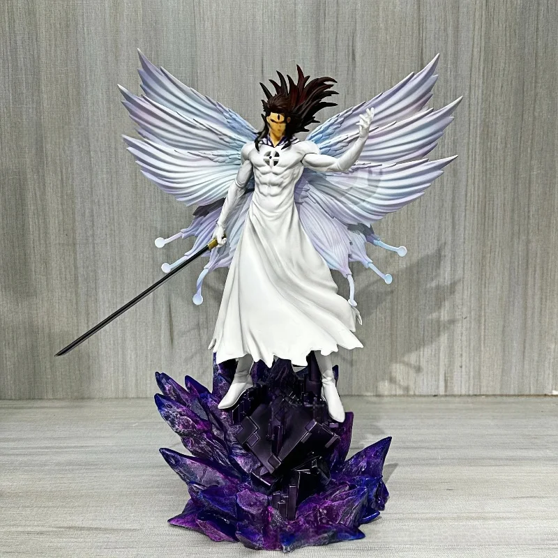 32 cm Bleach Blue Aizen Sasuke Vlinder Transformatie Anime Beeldje Model Standbeeld Collectie Tafelblad Decoratie Vakantie Cadeau