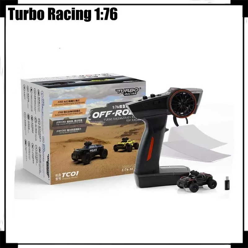 Turbo Racing 1:76 Remote-controlled Desktop Climbing Offroad Vehicle C81 Small Car Full Scale Off-road Mini Rc Model Vehicle Rtr