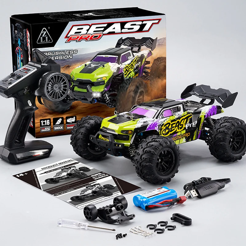 

Rc Remote Control Car Toy Carbon Brush Brushless Version High-Speed Drift Off-Road Climbing Racing Car 1:16 Children'S Gift
