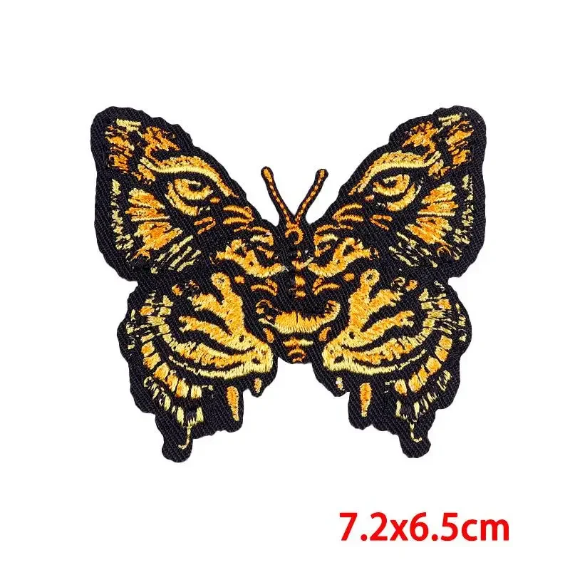 50Pcs Bulk Embroidered Patch Iron On Patches for Clothing Alien Clothes Stickers Sewing Thermal Adhesive Applique Fusible