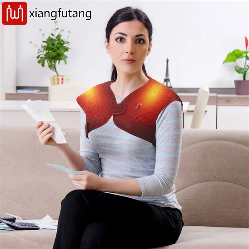 

Electric Heating Shoulder Massager Winter Warm Vest USB-Powered Shoulder Back Muscle Thermal Relaxation Perfect Family Gift