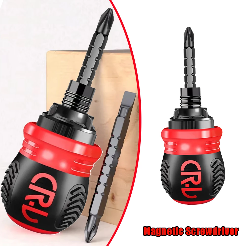 

Компактный набор магнитных отверток-трещоток с двойной головкой и различными битами, прецизионные ремонтные биты Cr-V