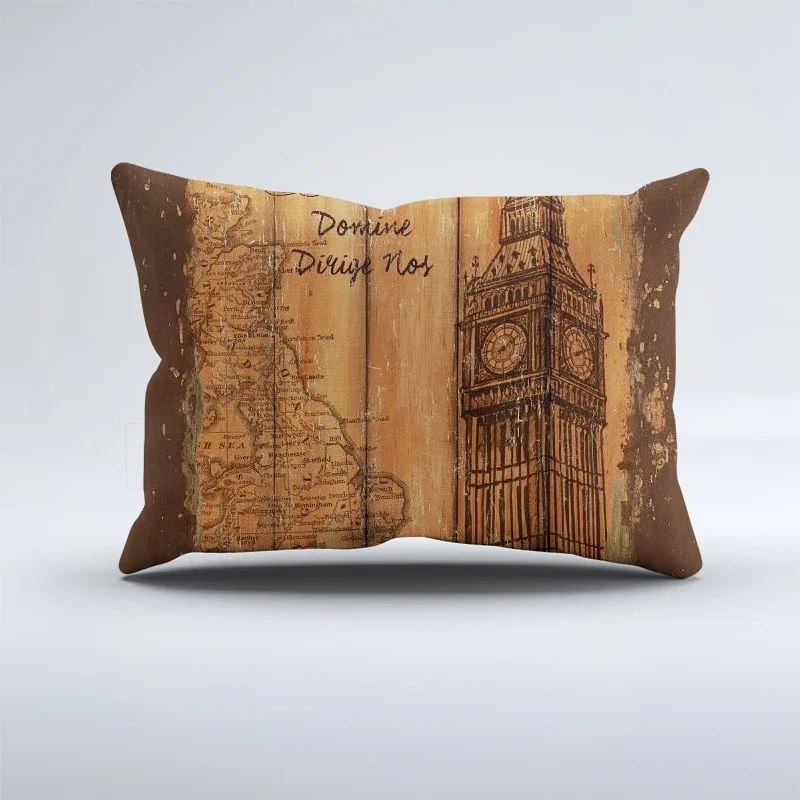 ปลอกหมอนสไตล์วินเทจปลอกหมอนโซฟาสไตล์ชนบทปลอกหมอนตกแต่งสัตว์ปรับแต่งปลอกหมอนได้30x50 40x60