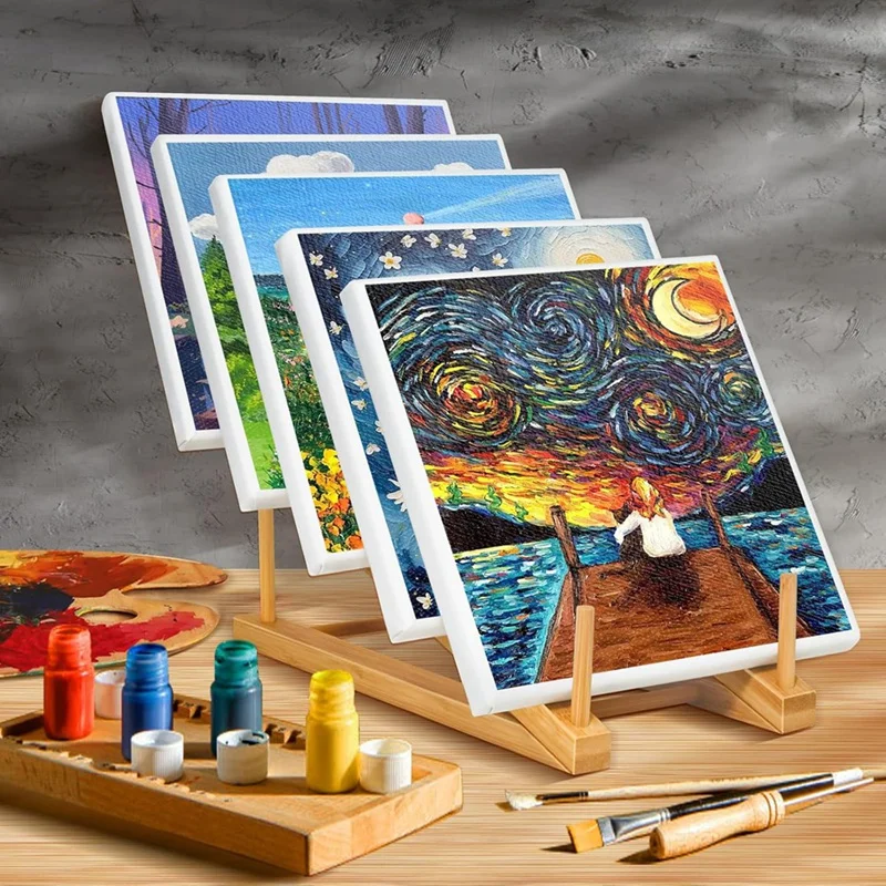 Small Art Drying Rack, Art Storage Rack,5 Layers Paint Display Rack Storage Stand for Canvas Boards, for Painting Canvas-A51M