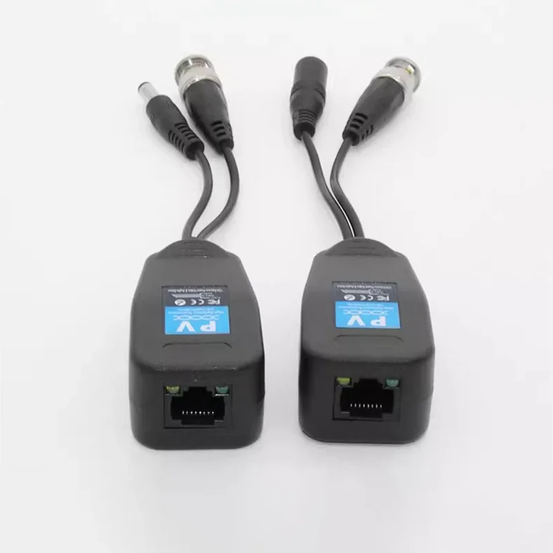 ESCAM BNC Power 4K Video Balun Transceiver Connectors to RJ45 BNC male for CCTV video Camera