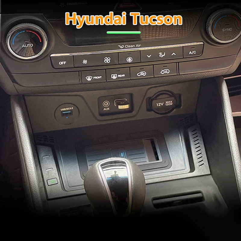 

Car Wireless Charger For Hyundai Tucson 2015-2022 Special Mobile Phone USB Charging Plate car Accessories