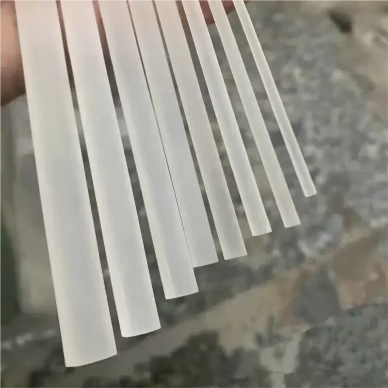 6 عبوات من أعواد بلاستيكية مستديرة بقطر 3/8 بوصة، قضبان أكريليك بلوري مقاس 19.68 بوصة، لتزيين إضاءة الحرف اليدوية والبستنة