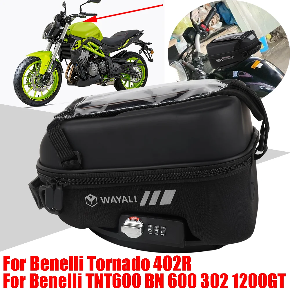 

For Benelli TNT600i BN600i BN TNT 600 BN302 BN302S BN 302S 302 1200GT Tornado 402R Accessories Tank Bag Storage Luggage Tanklock