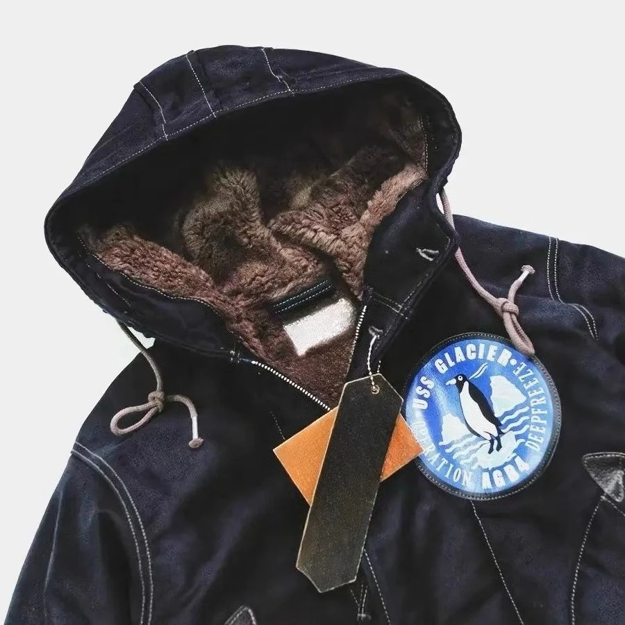 2026 New Scarce COBO (Colombo) US Polar * Iceland T-3 * Navy Observer Deck Jacket with Fur Lining