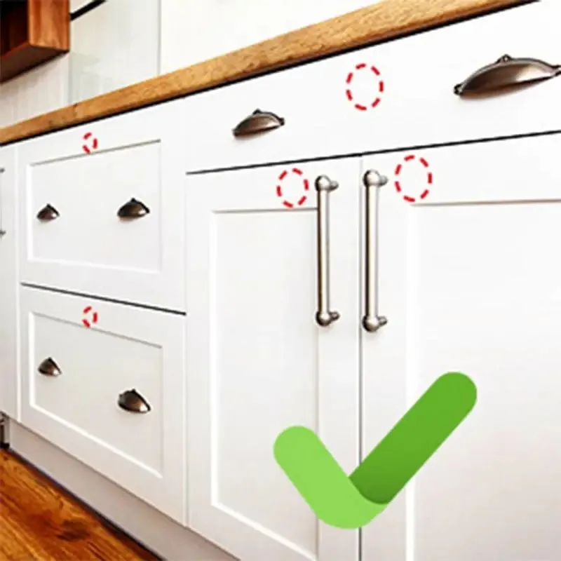 10pcs Baby Cabinet Locks Invisible Closet and drawer Lock Child Security Protector No Drilling Installation White