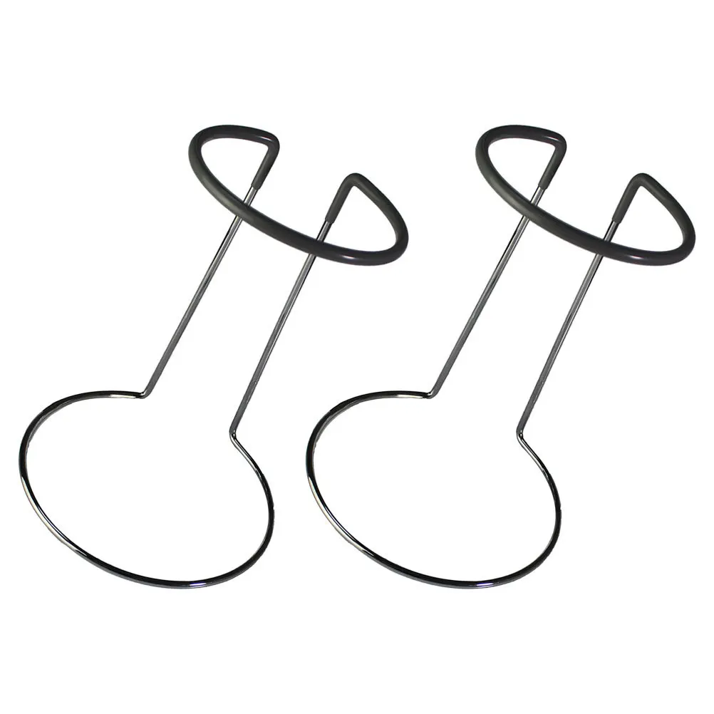 2Pcs Wine Glass Holder Metal Hanging Rack Kitchen Stemware Storage Organizer Under Cabinet Display Wine Glass Rack