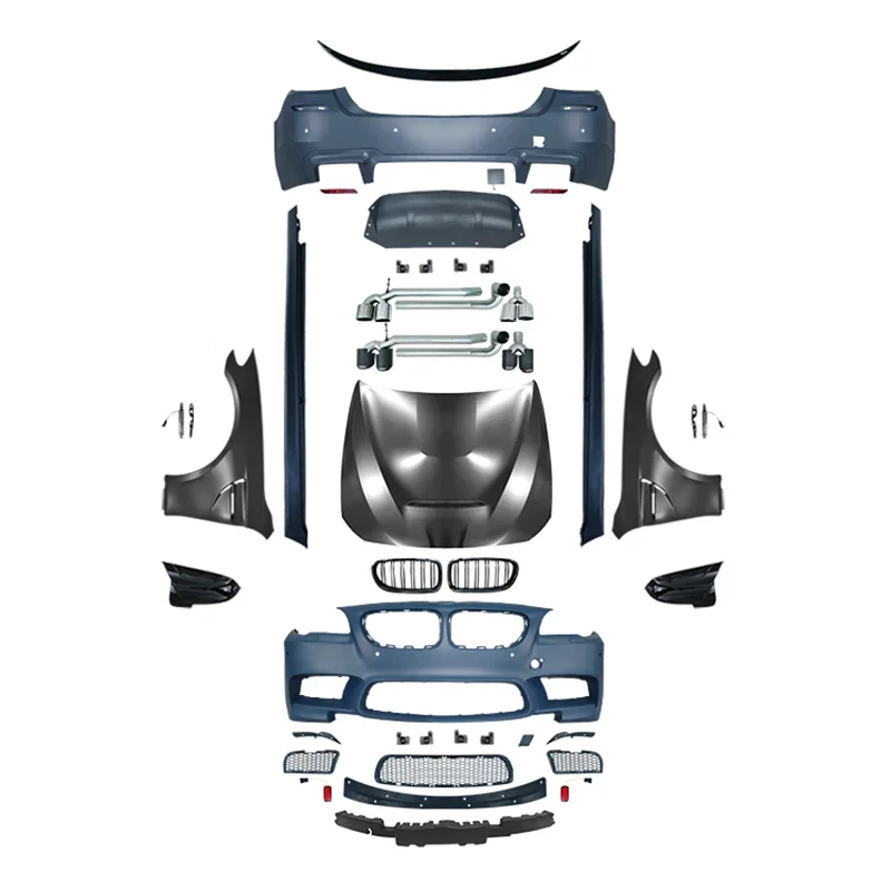 Pełny zestaw tylnego przedniego zderzaka z maską M5 do serii 5 F10 F18 2011-2017 Aktualizacja do M5
