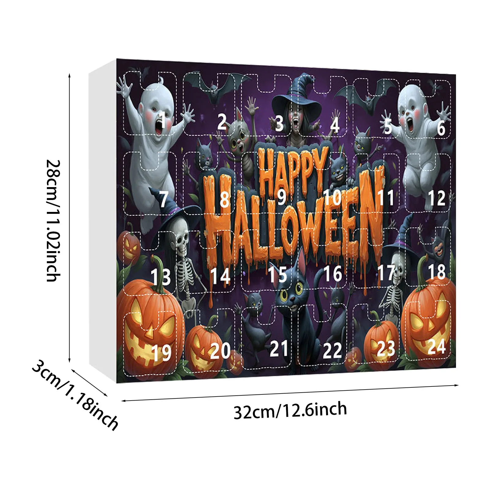 Giocattoli di Halloween per bambini Calendario per il conto alla rovescia Zucca A forma di resina Atmosfera popolare interessante festival giocattoli per bambini caldi