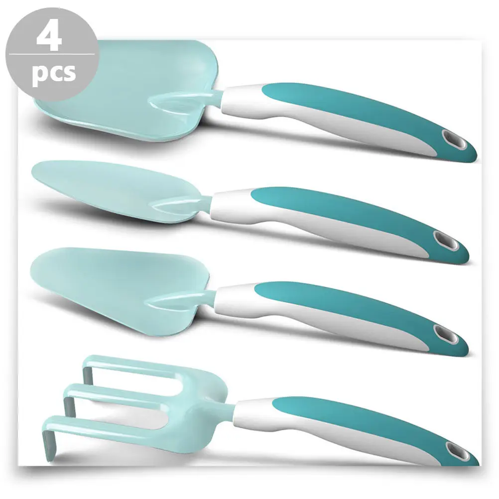 4Pcs Kids Planting Tools Set Fun Garden Shovels Rake for Outdoor Flower Planting Lightweight Waterproof Hand Tools for Children