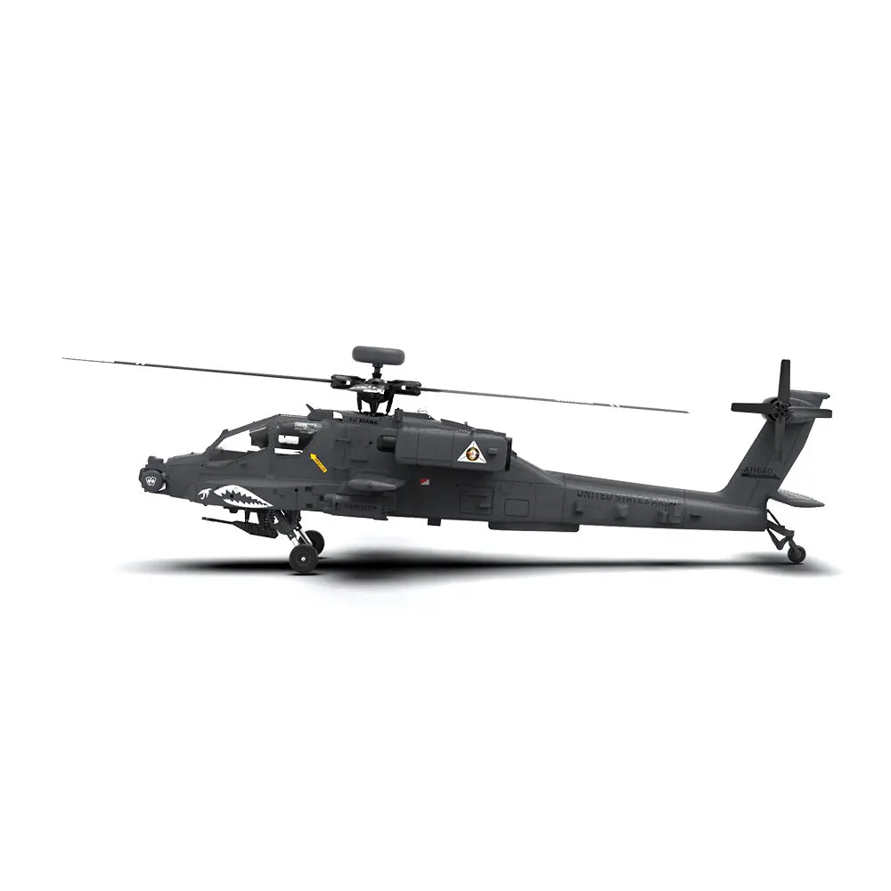 YXZNRC F11-S 1:32 AH-64 Apache Scale 2.4G 6CH GPS Altitude Hold Optical Flow Positioning 5.8G FPV Camera RC Helicopter