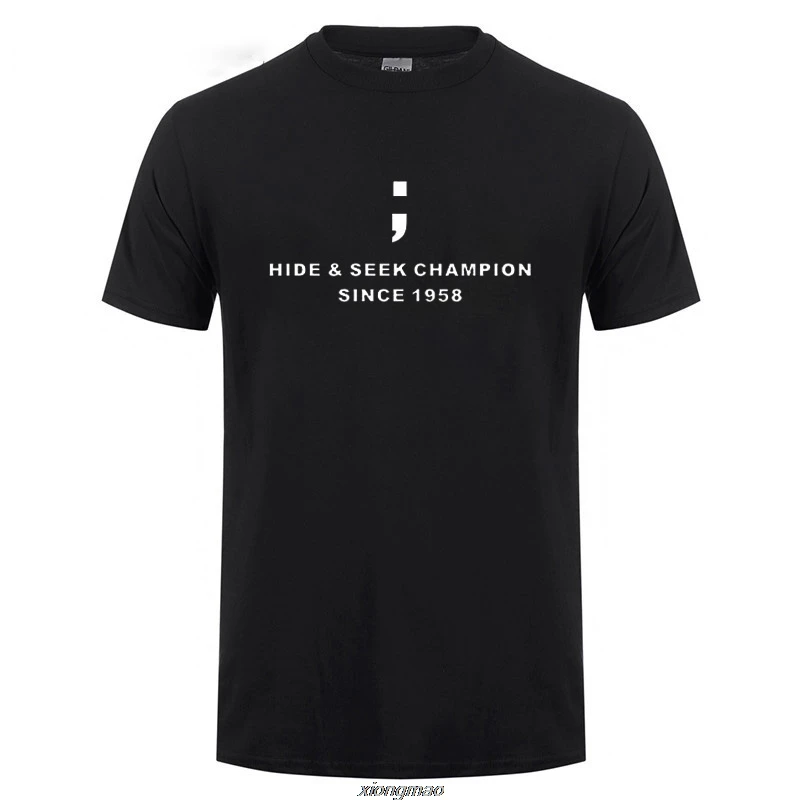 Hide & Seek  T-Shirt Funny Birthday Gift For Men Programmers Boyfriend Daddy Father Husband Computer Programming T Shirt