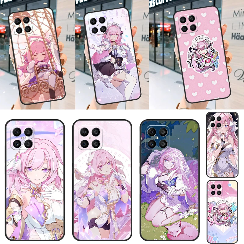 Elysia Honkai impact For Huawei Honor Magic 5 Lite X8 X9 50 70 P20 P30 P40 P50 P60 Pro Nova 9 5T P Smart Z Case