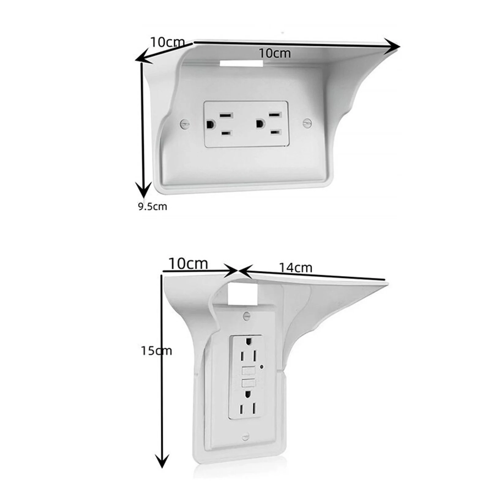 Estante de salida de pared, práctico soporte de carga para teléfono móvil, resistente, con Cable Usb, para el hogar, baños, cocinas y salas de estar