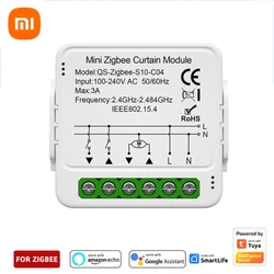 Módulo de cortina WiFi inteligente Tuya, interruptor de persianas conectado, persiana enrollable, Motor eléctrico, Compatible con Alexa Home