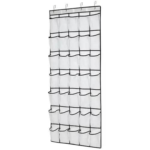 

Органайзер для обуви с большими карманами на дверь, сетчатая подвесная полка для хранения обуви, вместительная, для дома, сада, гардероба