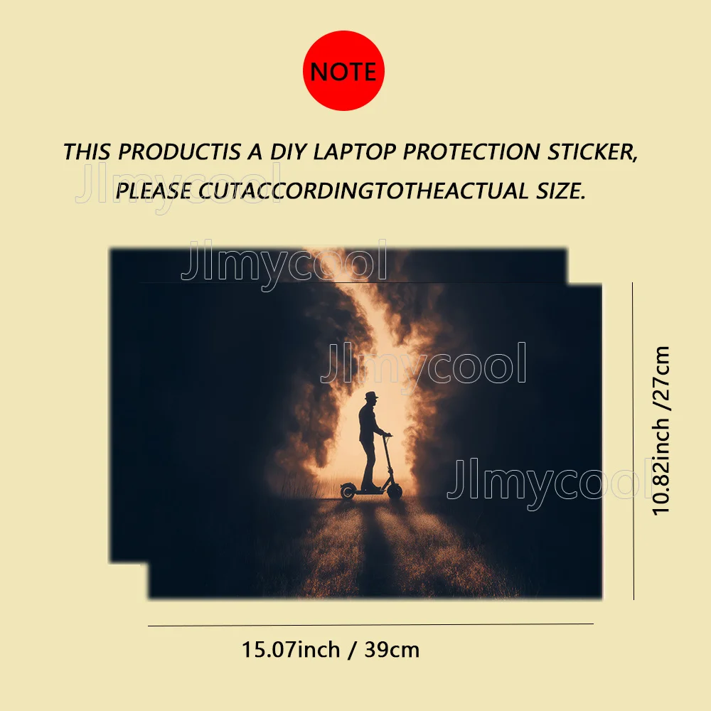 2Piece Farm Relaxation Feeling Pattern Laptop Decal Case Universal Netbook Skin Sticker Non-reusable Laptop Stickers Waterproof