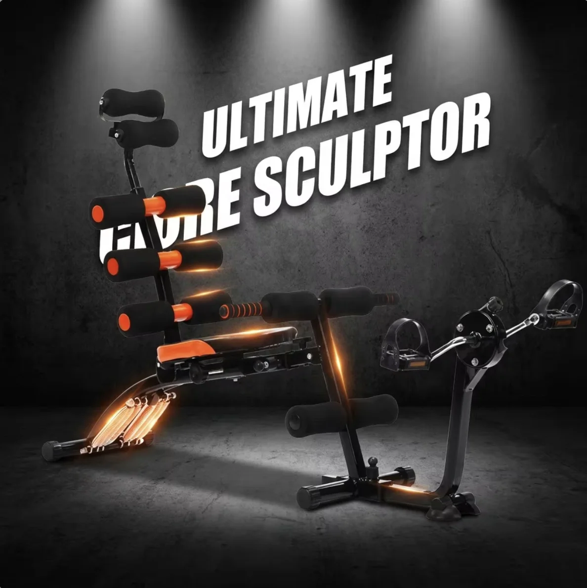 Wholesale 6-in-1 Abdominal Trainer Core Workout Machine Foldable Ab Machine for Belly   Burning Home Gym Fitness Equipment