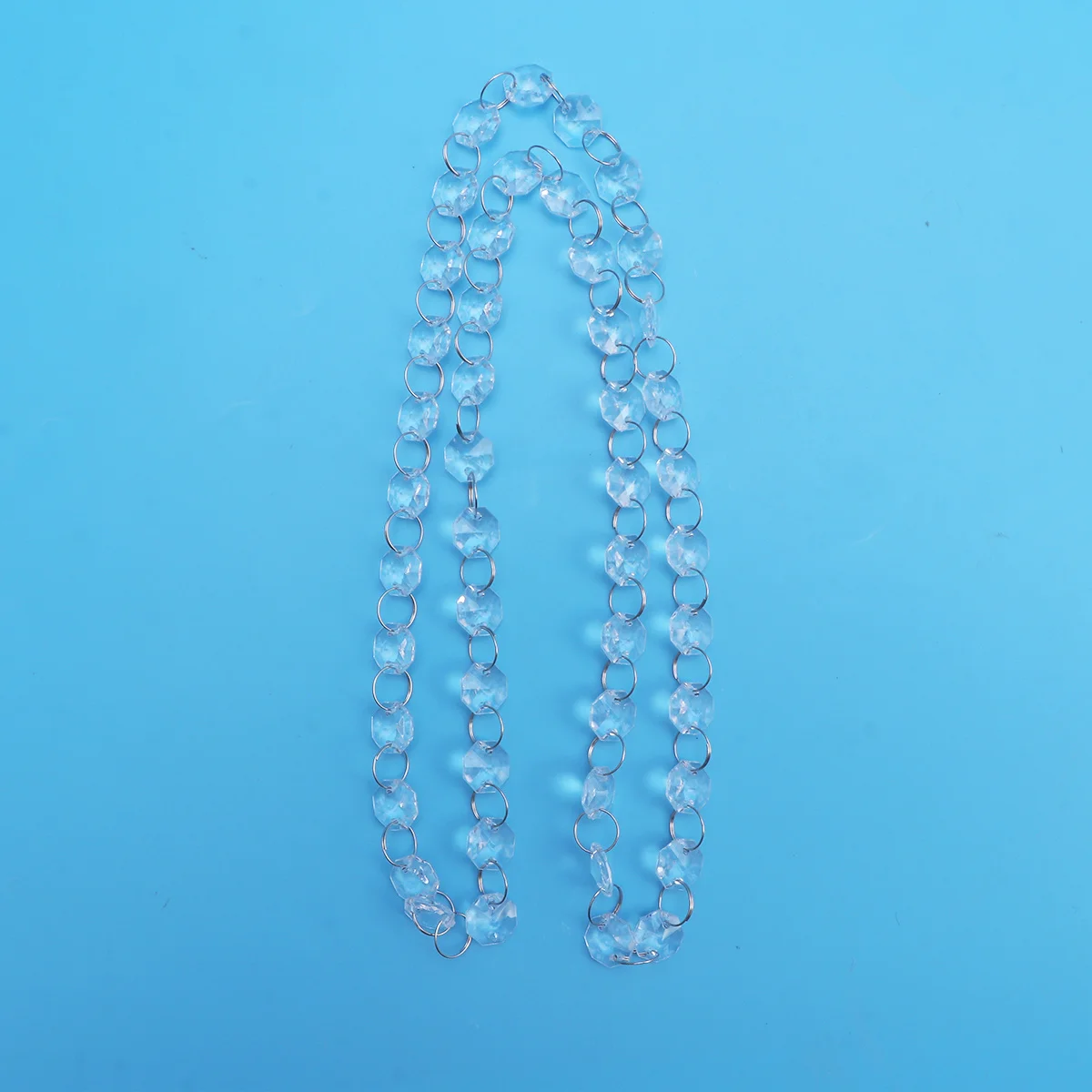 

10pcs Crystal Curtain Beads Clear Shiny Decorative Chain For Window Door Party Wedding Room Display Handicraft Sewing Supplies