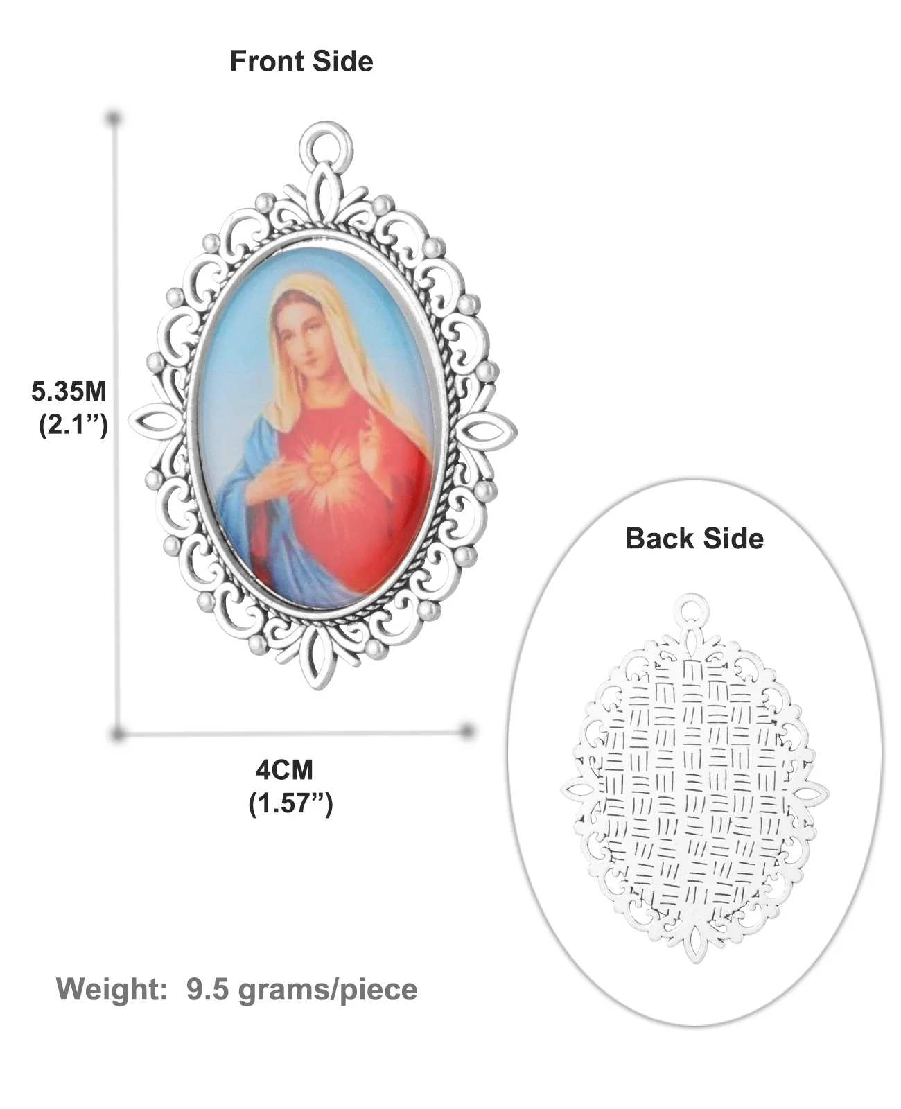 5 قطعة مزيج عشوائي أيقونة الدينية المقدسة سيدةنا القديس يود القلب المقدس الصليب قلادة عقد دي اي واي تذكار صنع المجوهرات أجزاء