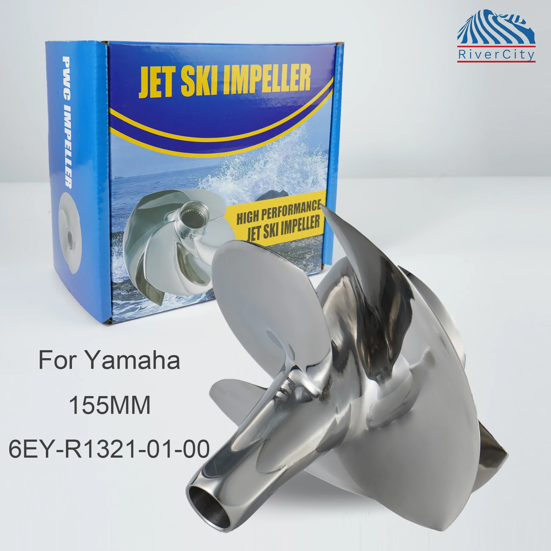 

For Yamaha VX1050 / Wave Runner VX 6EY-R1321-01-00 Jet-Ski Impeller 155mm 3 Blade BRP parts Stainless steel Watercraft Parts BRP