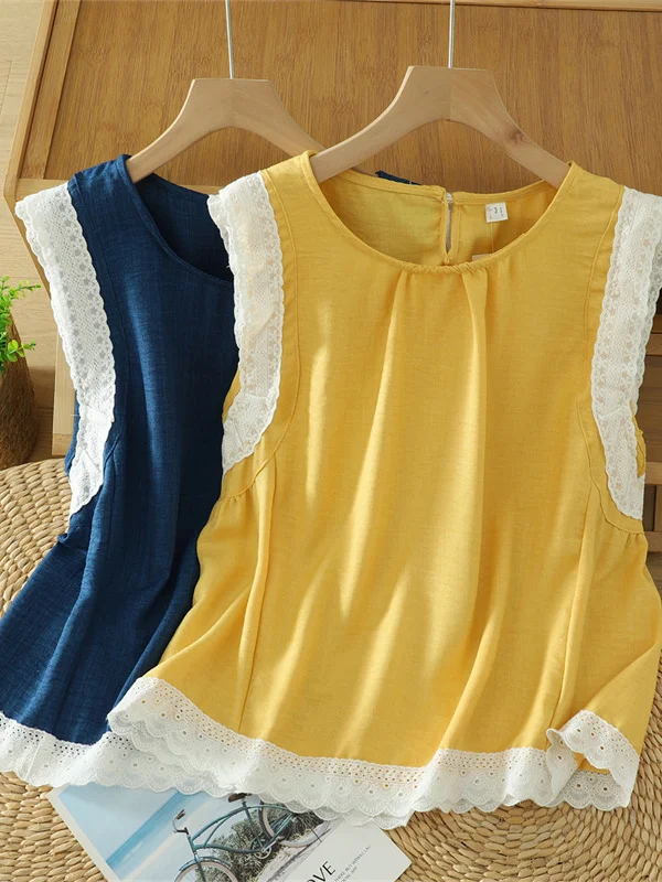 

Женская свободная футболка большого размера с кружевной отделкой, модная, молодежная, повседневная, для работы, приталенная...