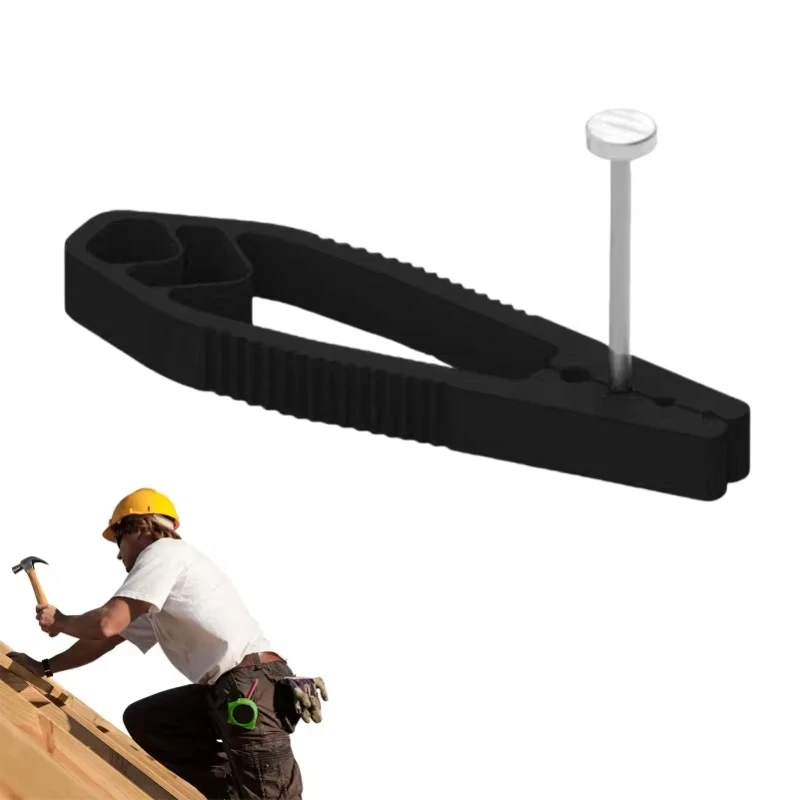 Portable Nail Fixer Woodworking Tool withPlastic Sliding Joint Pliers Finger Protection for Maintenance And Woodworking Projects